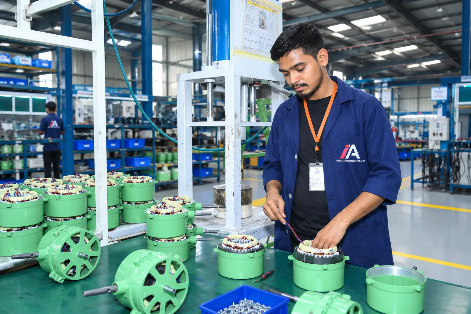 Motor assembly line