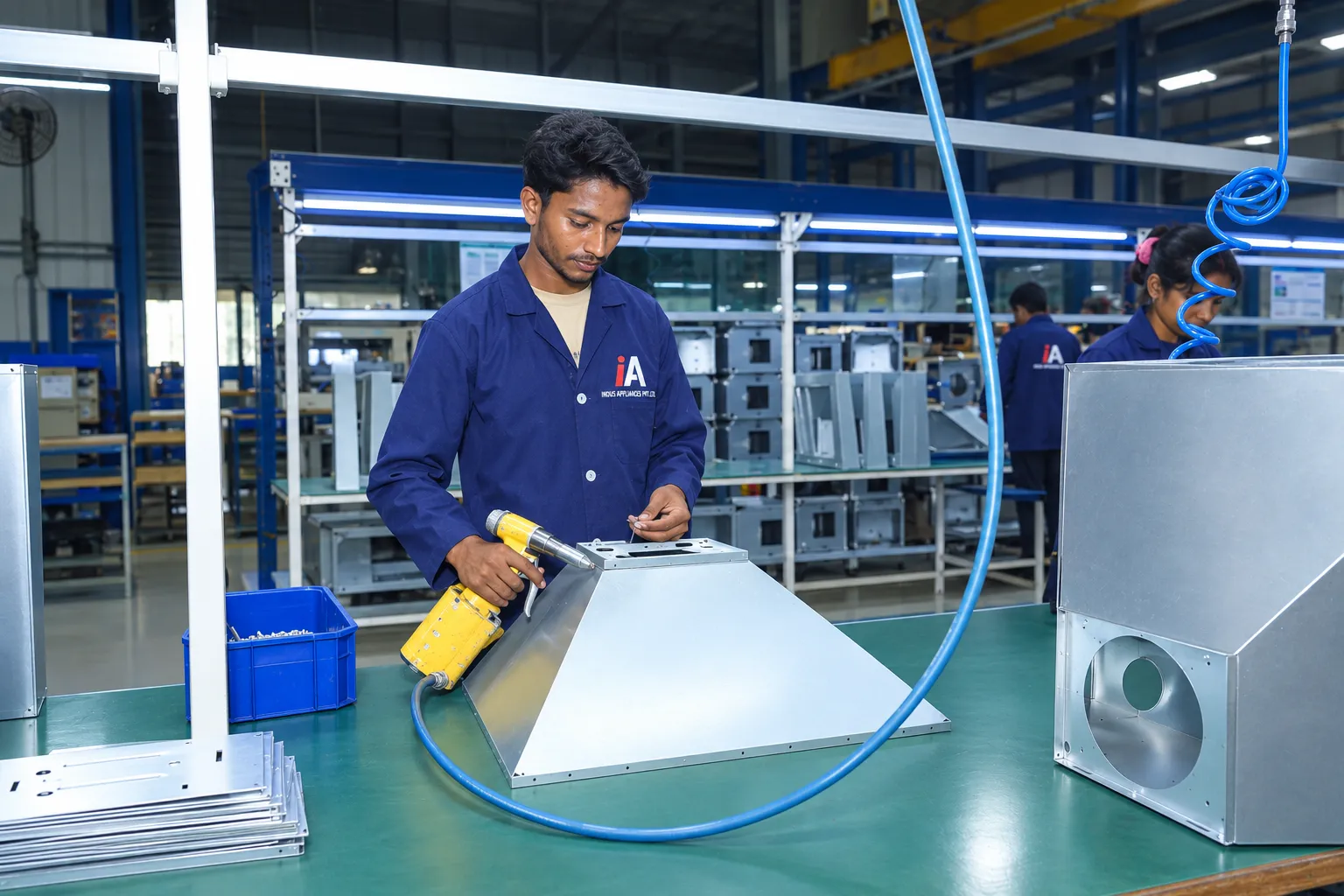 Canopy riveting