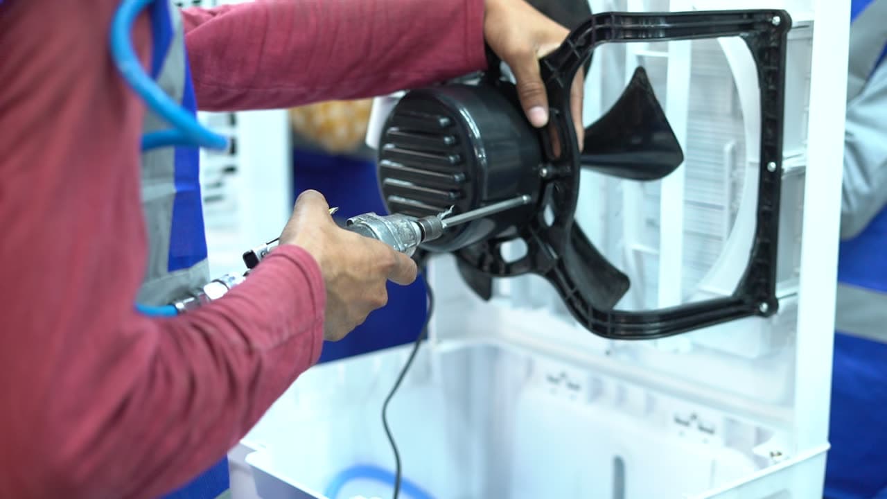 Fan and motor mounting